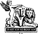 'Rast Ich So Rost Ich' (Loewes Verlag 1863)